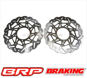 Yamaha YZF 1000 R1 1998 bis 2003 RN01 RN04 RN09 Braking schwimmende WK Wave Bremsscheiben vorne 1 Satz Brake disc 1 set front
