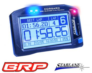 Starlane Laptimer CORSARO-R V2.1 mit 10 Hz TRIPLE GPS with 10 Hz triple GPS