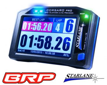 Starlane Laptimer CORSARO PRO mit 10 Hz dreifach GPS with 10 Hz triple GPS