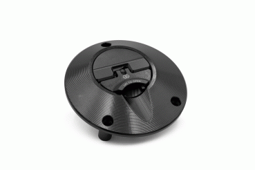 Gilles FCAP2 – CNC-Tankdeckel, schwarz rot für verschiedene Kawasaki Modelle (FCAP2-B005-BR)