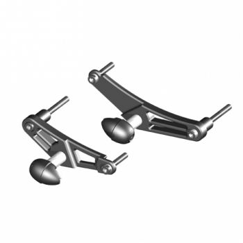GBRacing Triumph Street Triple (R) 2011 bis 2012 GB Street Rahmenprotektoren Street Bullet slider