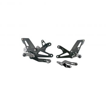 Lightech Fussrastenanlage Triumph Daytona 675 / 765 2013-2021 / Street Triple 765 S / R / RS 2017- mit klappbaren Rasten und ABE