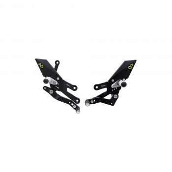 Lightech Fußrastenanlage Yamaha R7 2022- mit klappbaren Rasten [AFFTRYA018W]
