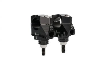 2DGT verstellbare Lenkerböcke mit ABK-01 schwarz  für Yamaha FZ8, Typ RN25, Modelljahr 2010-2015