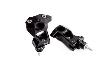 Preview: GILLES 2DGT verstellbare Lenkerböcke schwarz passend für Yamaha MT 09 Tracer 2014-2017 und  Tracer 900 2018-2020