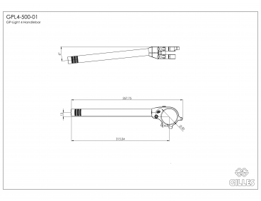 Gilles tooling Lenker GP-LIGHT 4 500 schwarz für Triumph Daytona 660 (2024 - ) + Triumph Street Triple 765 RS H801 (2023 - )