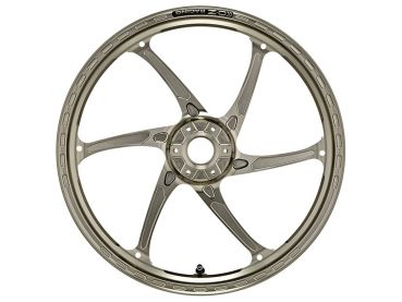 Preview: OZ Gass RS-A Aluminium vorne in titanfarben für Kawasaki ZX10R Ninja (nicht für RR-Model mit Marcchesini Felgen - nur mit Standard Felge), 2016-2024