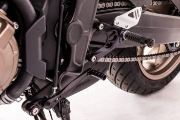 Gilles Racing Fussrastenanlage Honda CB 650 F 2014 bis 2018 CBR 650 F 2014 bis 2020 und CB 650 R Neo Sports Cafe 2019 bis 2020