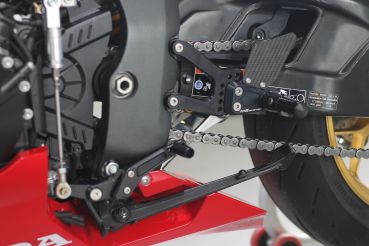 MG BIKETEC Sportfussrastenanlage / Rastenanlage / Fußrastenanlage mit ABE, gültig in D - A - CH für Honda CBR 1000RR-R Fireblade SP ab 2020