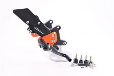 MG Biketec Fussrastenanlage mit ABE für KTM 1290 Superduke 2014 - 2016