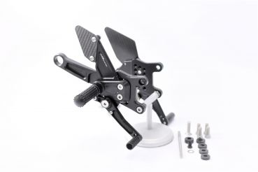 MG BIKETEC Rennsport-Fussrastenanlage / Rastenanlage / Fußrastenanlage ohne ABE für  Aprilia RSV4 1000 RF ab 2017-2020