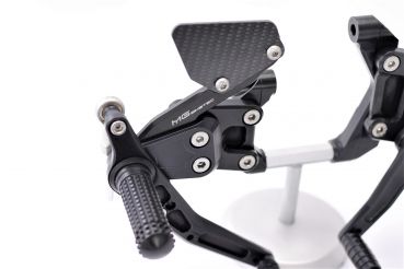 MG BIKETEC Sportfussrastenanlage / Rastenanlage / Fußrastenanlage mit ABE, gültig in D - A - CH für Ducati 959  Panigale V2 ab 2016-2019