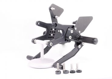 MG BIKETEC Sportfussrastenanlage / Rastenanlage / Fußrastenanlage mit ABE, gültig in D - A - CH für BMW S1000RR ab 2009-2011