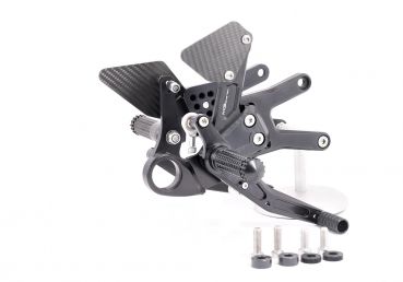 MG BIKETEC Sportfussrastenanlage / Rastenanlage / Fußrastenanlage mit ABE, gültig in D - A - CH für BMW S1000RR ab 2009-2011