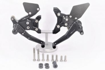 MG BIKETEC MG BIKETEC Rennsport-Fussrastenanlage / Rastenanlage / Fußrastenanlage mit Umkehrschaltung ohne ABE für DUCATI PANIGALE V2 ab 2020