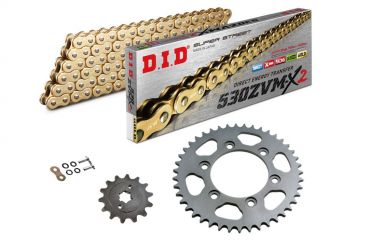 DID Kettensatz mit 530ZVM-X2 Kette, Farbe gold, für Honda CBR1000RR, Modelljahr 2008- und CBR1000RR (ABS), Modelljahr 2010-