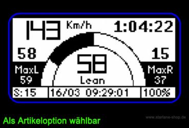 Starlane GPS Laptimer CORSARO-V2.1 R Lean Angle