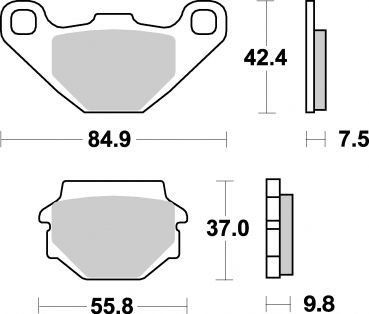 AP Racing Bremsbelag LMP146SF Sinter Straße ECE R90 homologiert/mit Straßenzulassung