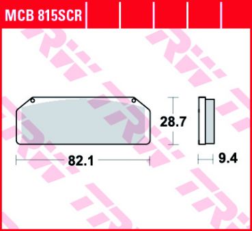 TRW Lucas Racing Bremsbelag MCB 815 SCR Sinter Carbon
