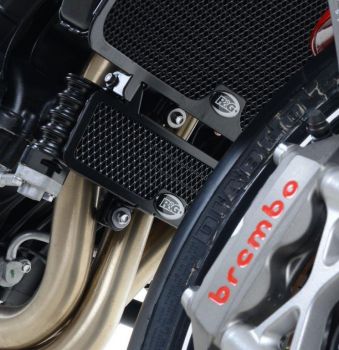 Triumph Speed Triple 1050 S R und RS ab 2011 R&G Kühlergitter Ölkühler schwarz oder silber radiator grille oil cooler black or silver