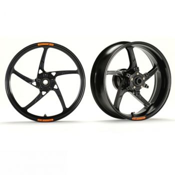 OZ Piega Aluminium Satz schwarz glänzend für Aprilia Modelle, wie RSV4 / Tuono V4 / Dorsoduro