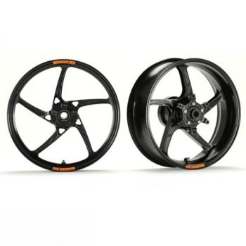 OZ Piega Aluminium Satz schwarz glänzend für Aprilia Modelle, RSV1000R 2001-2009 / Tuono 1000R 2006-2011