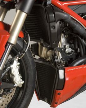 Ducati Streetfighter 848 ab 2012 R&G Kühlergitter Set 2Tlg schwarz Wasser und Öl radiator grille Set 2pcs Black water and oil