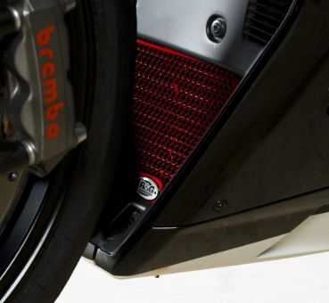 Ducati 848 1098 1198 alle Modelle R&G Kühlergitter Set 2Tlg Rot Wasser und Öl radiator grille Set 2pcs Red water and oil