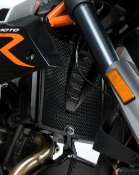 KTM 990 SM und SMR ab 2008 R&G Kühlergitter Wasserkühler schwarz oder orang water radiator grilles black or orange