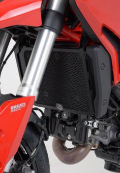 Ducati Hyperstrada 821 und 939 ab 2013 R&G Kühlergitter Kühlerschutz schwarz oder silber radiator grille black or silver