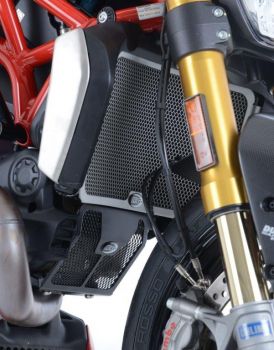 Ducati Monster 1200 und 1200 R ab 2014  Diavel 1260 ab 2019 R&G Kühlergitter Wasserkühler schwarz oder silber water radiator grilles black or silver