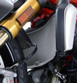 Ducati Monster 1200 und 1200 R ab 2014  Diavel 1260 ab 2019 R&G Kühlergitter Wasserkühler schwarz oder silber water radiator grilles black or silver