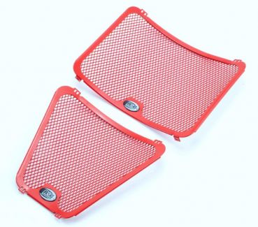 Ducati Streetfighter 1098 R&G Kühlergitter Set 2Tlg Rot Wasser und Öl radiator grille Set 2pcs Red water and oil