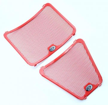 R&G Kühlergitter Set RED Wasser & Öl Ducati Streetfighter 1098