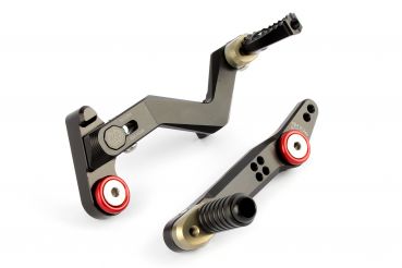 Gilles Tooling Schalt- und Bremshebel KIT D01 schwarz für Ducati Multistrada 1200 AA ab 2015