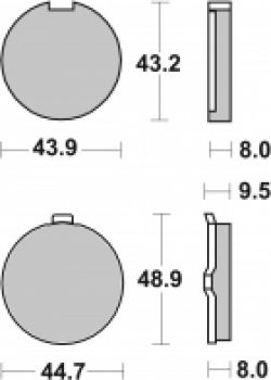 Bremsbelag SBS 524HF Street Ceramic