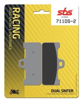 Racing Bremsbelag SBS 711 DS-2 Dual Sinter weicher Biss