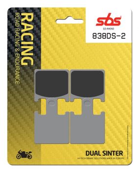 Racing Bremsbelag SBS 838 DS-2 Dual Sinter weicher Biss