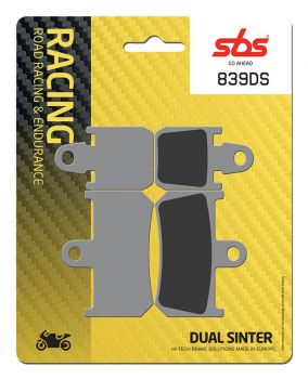 Racing Bremsbelag SBS 839 DS-1 Dual Sinter giftiger Biss