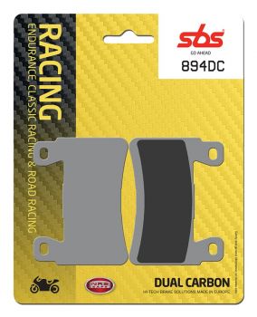 Bremsbelag SBS 894 DC Road Racing Dual Carbon für Kawasaki ZX-6R 636 ABS, 6R/RR 636,  ZX-6R 636 ABS/DF/EF/FF