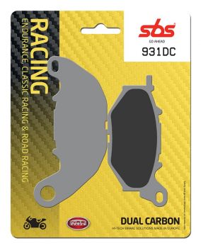 Racing Bremsbelag SBS 931 DC  Dual Carbon Yamaha YZF-R25 15-20,  YZF-R3 15-19,  YZF-R3 ABS 15-24