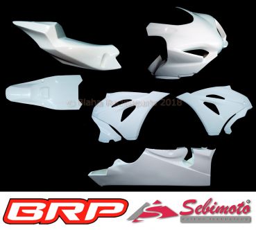 Suzuki GSXR 1000 2017 Sebimoto Rennverkleidung 4 teilig Höcker mit geschlossener Sitzfläche Racing Fairing 4 parts tailsection clossed