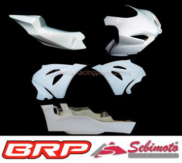 Suzuki GSXR 1000 2017 bis 2021 Sebimoto Rennverkleidung 4 teilig für Yoshimura Krümmer Höcker mit geschlossener Sitzfläche Racing Fairing 4 parts