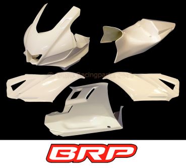 Yamaha YZF 300 R3 2019 Sebimoto Rennverkleidung 4 tlg. und Höcker geschlossene Sitzfläche Höckerhalter und Höckerschutzblech