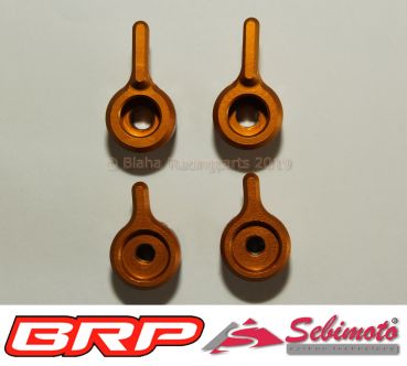 Titax Versteller Set 4 teilig gold für Hebel