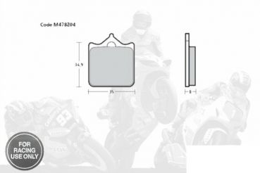 Brembo Racing Bremsbelag 478Z04 verschiedene Modelle (siehe Liste)
