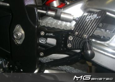 MG BIKETEC Sportfussrastenanlage / Rastenanlage / Fußrastenanlage mit ABE, gültig in D - A - CH für BMW S1000RR ab 2009-2011