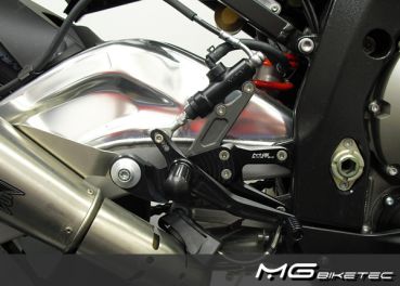MG BIKETEC Sportfussrastenanlage / Rastenanlage / Fußrastenanlage mit ABE, gültig in D - A - CH für BMW S1000RR ab 2009-2011