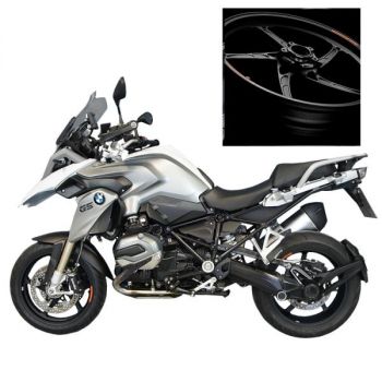 OZ Piega Umbausatz 17" BMW R1200GS R1250GS Schwarz für OEM Bremsscheibe
