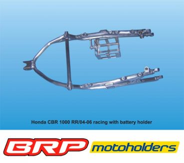 Honda CBR 1000RR 2004-2007 SC57 Motoholders Alu Heckrahmen mit Batteriehalter rear frame